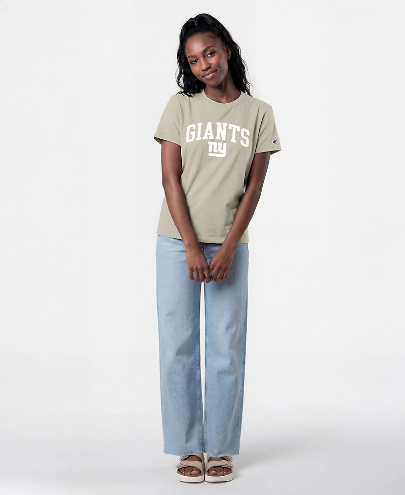 Champion Women's New York Giants Crewneck Short-Sleeve T-Shirt