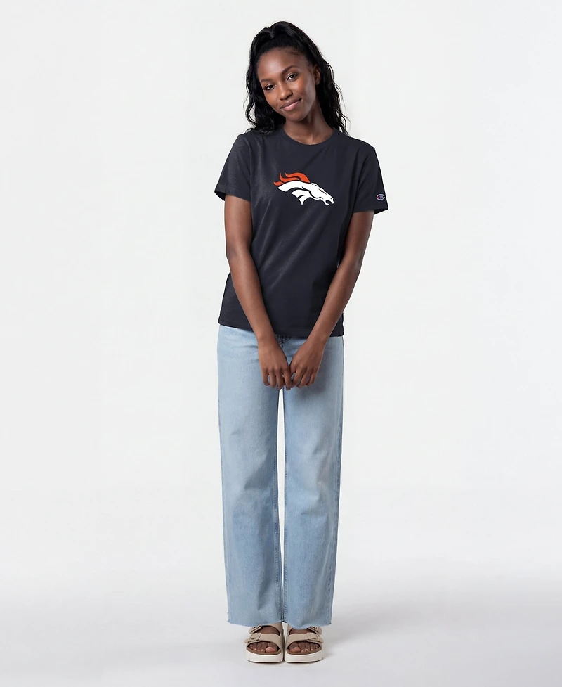 Champion Women's Denver Broncos Cotton-Blend Logo T-Shirt