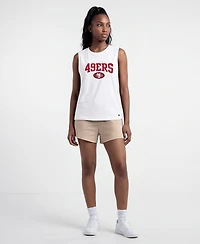 Champion Women's San Francisco 49ers Distressed Sleeveless Muscle Tank