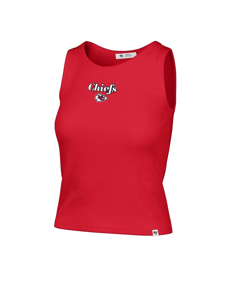 '47 Brand Women's Kansas City Chiefs Cropped Ribbed Tank Top