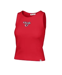 '47 Brand Women's Kansas City Chiefs Cropped Ribbed Tank Top