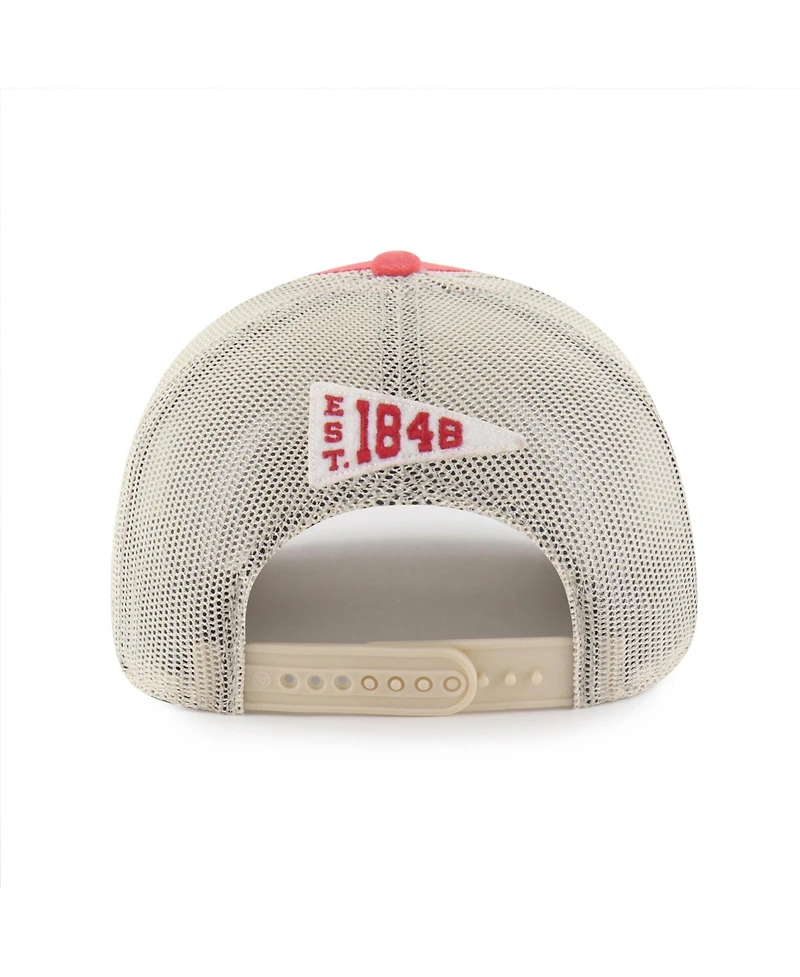 '47 Brand Men's and Women's Red Wisconsin Badgers Egremont Well-Worn Adjustable Trucker Hat