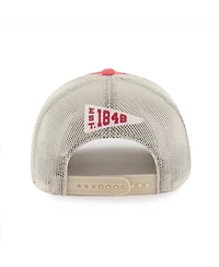 '47 Brand Men's and Women's Red Wisconsin Badgers Egremont Well-Worn Adjustable Trucker Hat