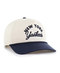 '47 Brand Men's Natural/Navy New York Yankees Rope Script Hitch Adjustable Hat