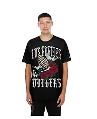 New Era Men's Los Angeles Dodgers Lifestyle Blessed Aesthetic Relaxed-Fit Graphic T-Shirt