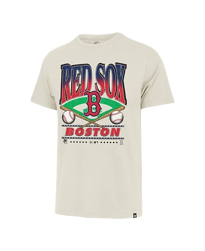 '47 Brand Men's Boston Red Sox Straight Shot Two Franklin Screen-Printed Graphics Crewneck T-Shirt