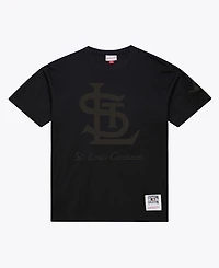 Mitchell & Ness Men Black St. Louis Cardinals Cooperstown Collection Phantom T-Shirt