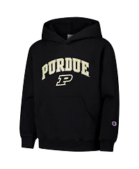 Champion Big Boys and Girls Black Purdue Boilermakers Campus Pullover Hoodie