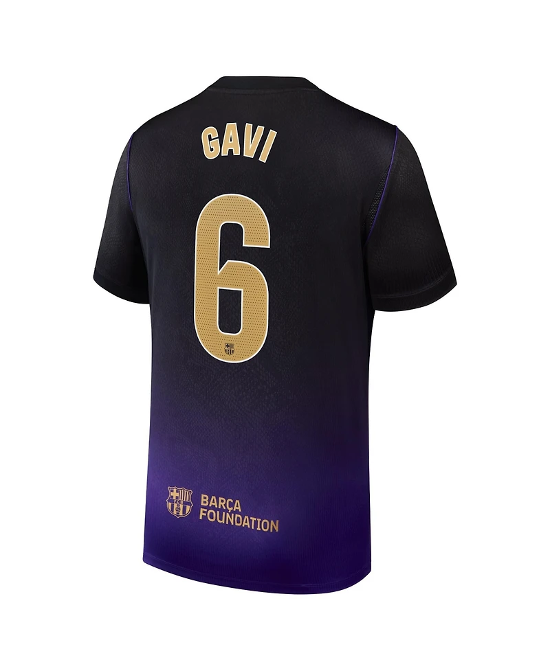 Nike Men's Barcelona Gavi 2026/27 Away Stadium Replica Short-Sleeve Textured-Snake-Print Jersey