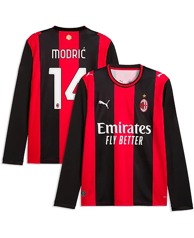 Puma Men's Luka Modric Ac Milan 2026/27 Home Replica Long Sleeve Jersey