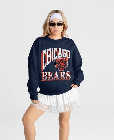 Gameday Couture Women's Chicago Bears Main Character Oversized Dropped-Shoulder Sweatshirt