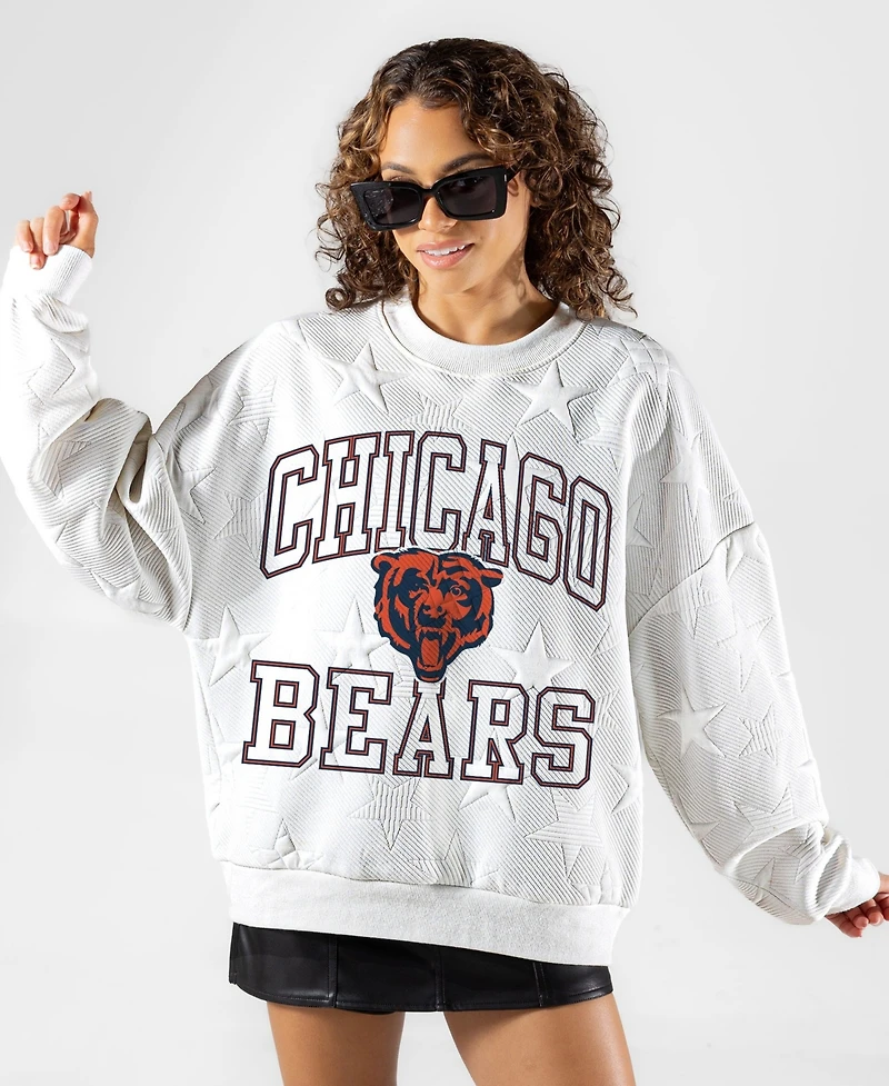 Gameday Couture Women's Chicago Bears Big Play Energy Oversized Graphic Sweatshirt