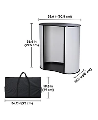 Yescom 2 Pack Portable Tradeshow Podium Table Display Exhibition Counter Stand with Carrying Bag