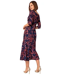 Alie Street London Women's Asymmetric Bias Cut Midi Dress