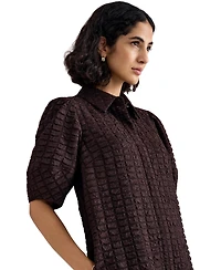 Phase Eight Women's Yasmine Textured Mini Shirt Dress