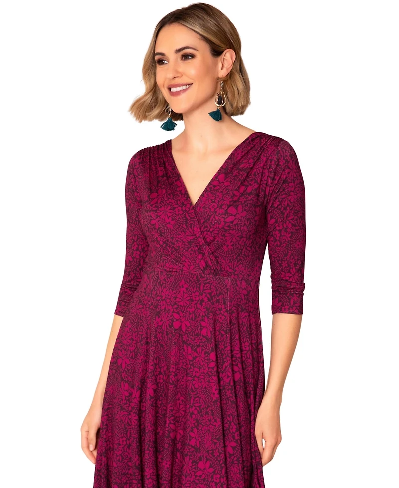 Alie Street London Women's Sculpted Fit Flare Midi Dress