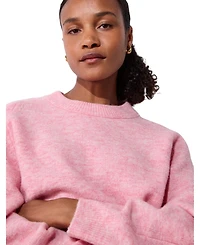 Whistles Women's Wool Mix Curved Hem Knit