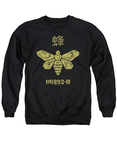 Breaking Bad Men's Methylamine Barrel Bee Graphic Long-Sleeve Crewneck Sweatshirt