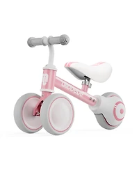 Allobebe Baby 3-Wheel Balance Bike with Adjustable Seat and Silent Wheels, Ages 1-3