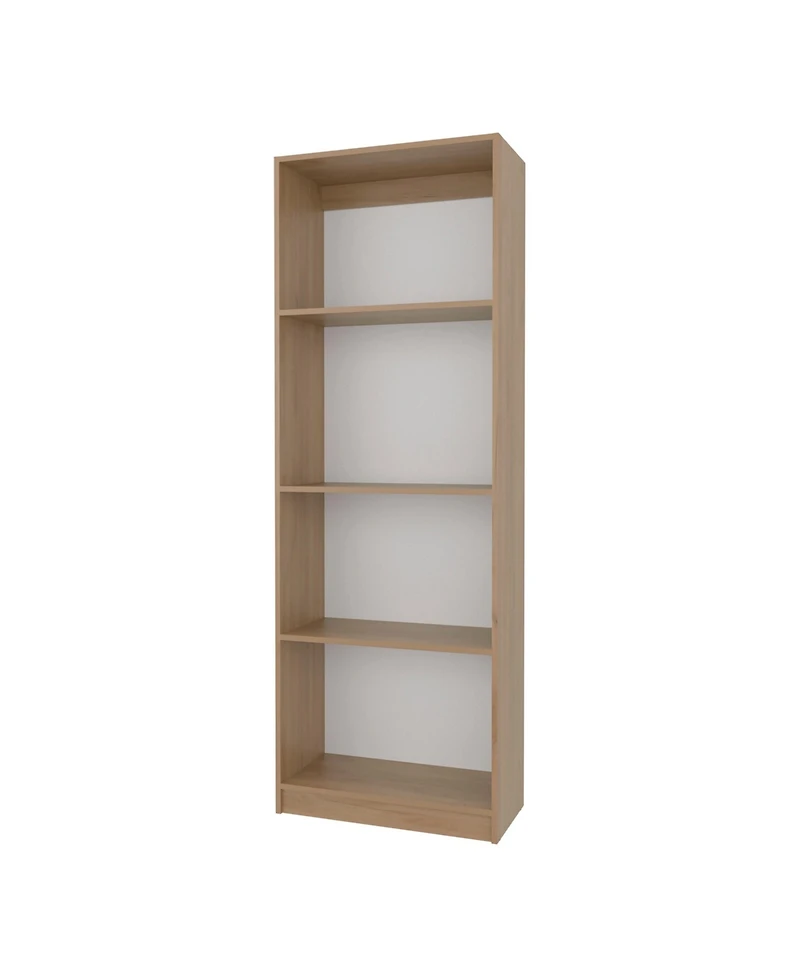 Fm Furniture Bear Flat Bookcase with Open Storage and 4 Shelves