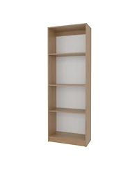 Fm Furniture Bear Flat Bookcase with Open Storage and 4 Shelves