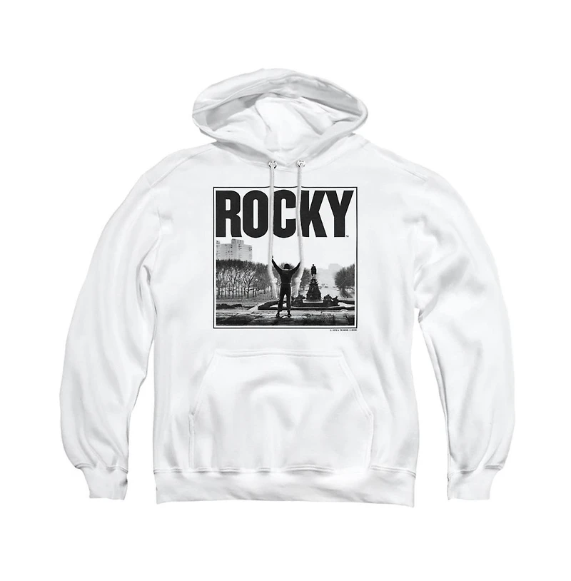 Rocky Men's Top Of The Stairs Pull-Over Long-Sleeve Graphic Cotton-Blend Hoodie