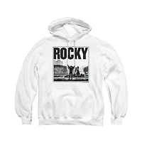Rocky Men's Top Of The Stairs Pull-Over Long-Sleeve Graphic Cotton-Blend Hoodie