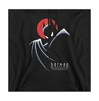 Batman Men's The Animated Series Behind Cape Pull-Over Hoodie