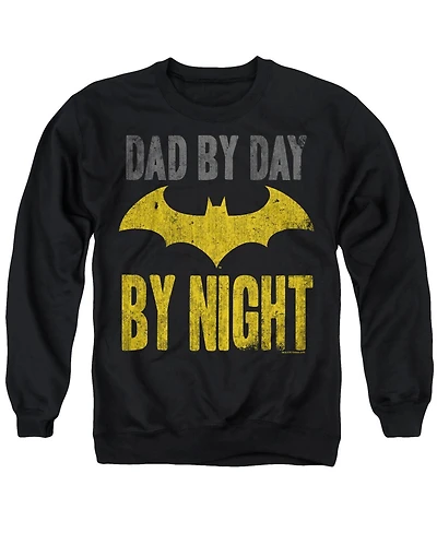 Batman Men's Dad by Day Graphic Crewneck Sweatshirt