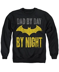 Batman Men's Dad by Day Graphic Crewneck Sweatshirt