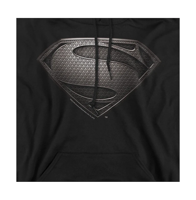 Superman Men's Man Of Steel Mos Desaturated Graphic Pull-Over Hoodie