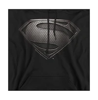 Superman Men's Man Of Steel Mos Desaturated Graphic Pull-Over Hoodie