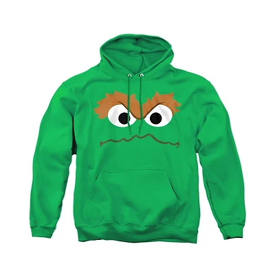 Sesame Street Men's Oscar Face Graphic Pullover Hoodie