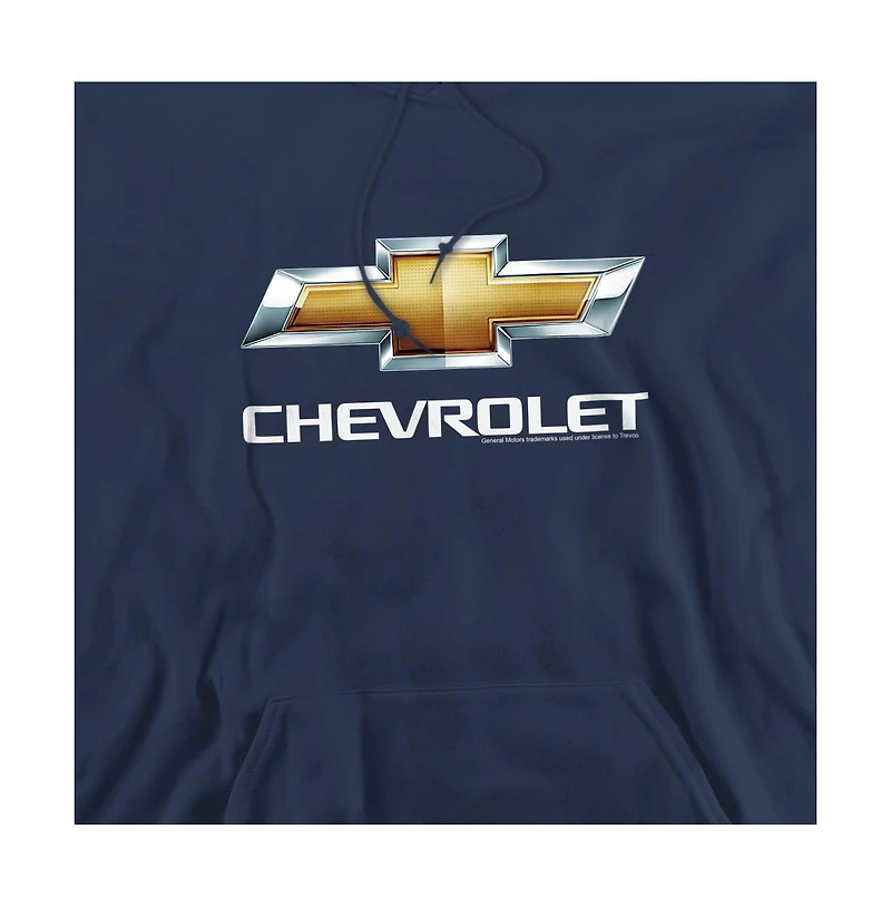 Corvette Men's Chevrolet Chevy Bowtie Stacked Pull-Over Hoodie
