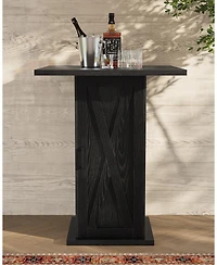 Tribesigns Bar Table, 39.4" H Square High Top Pub Table