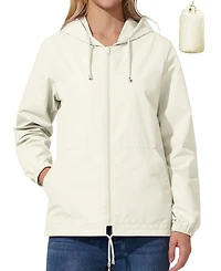 Piscifun Women's Lightweight Packable Waterproof Rain Jacket