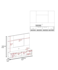 Fm Furniture Lesslie Entertainment Center Multistorage and Cable Management