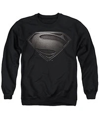 Superman Men's Man Of Steel Mos Desaturated Crewneck Sweatshirt