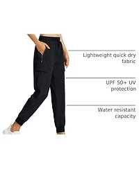 Piscifun Women's Drawstring Cargo Pants