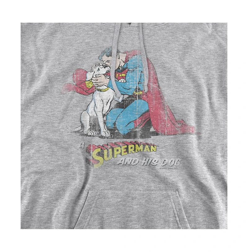 Superman Men's His Dog Pull-Over Hoodie