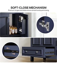 Tribesigns 36" Bathroom Vanity with Sink, 2 Doors and 1 Drawer, Solid
