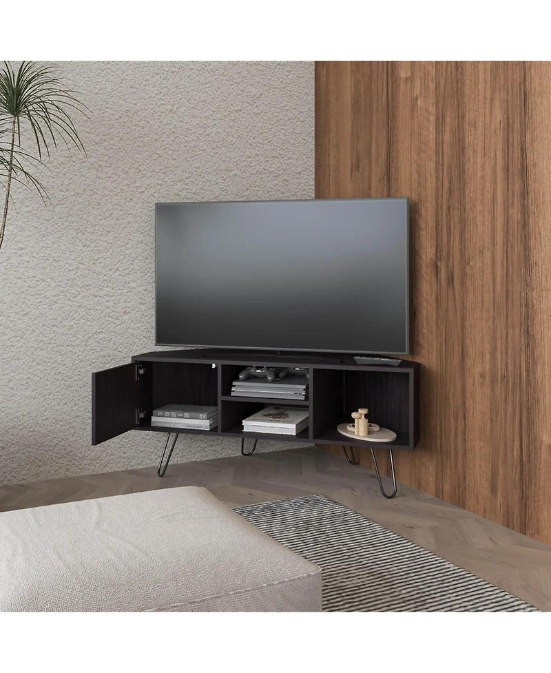 Fm Furniture Fredonia Tv Stand 65" with a Door and Open Storage