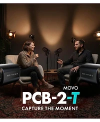 Movo Two Person Video Podcast Equipment 4K Usb-c Audio Interface Bundle