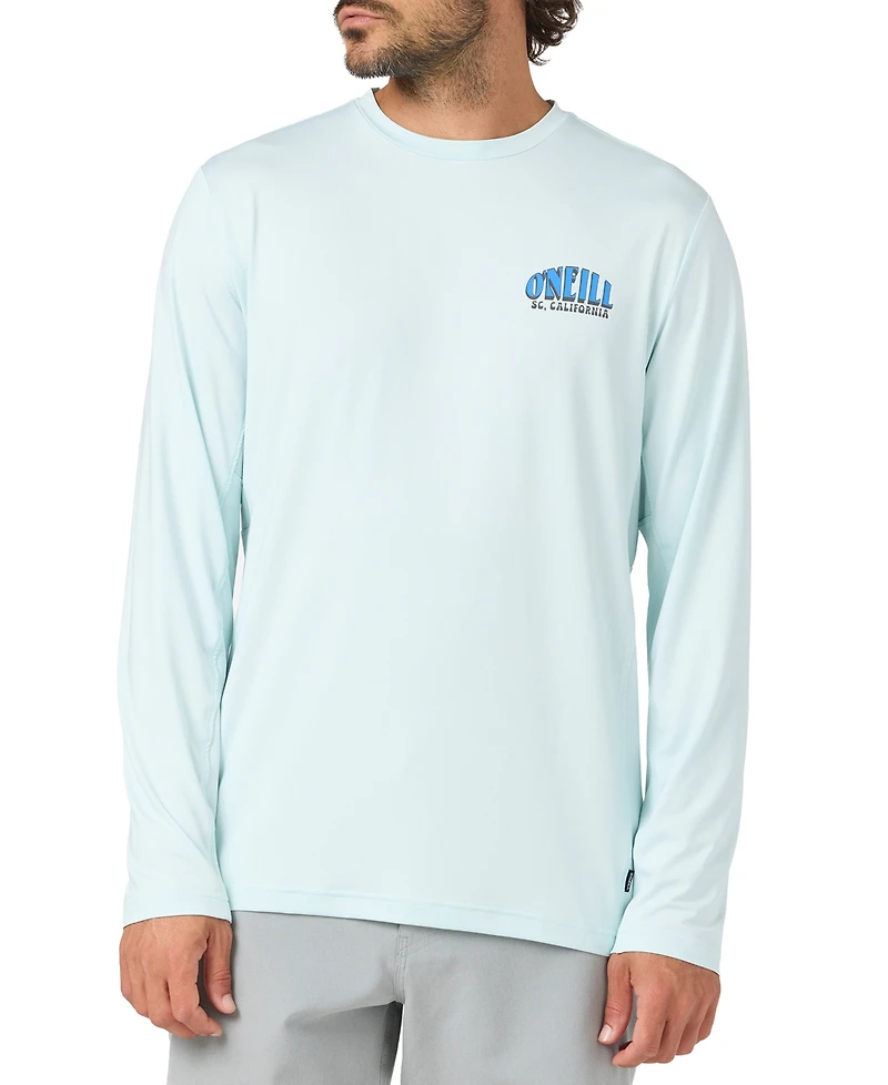 O'Neill Men's Phrase Long-Sleeve Crewneck Rash Guard