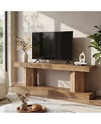 Tribesigns 63" Tv Stand with 2-Tier Storage for 70" TVs