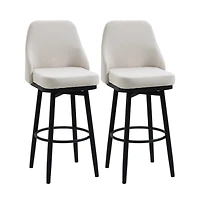 Slickblue Set Of 2 Counter Height Stool with Padded Seat and Durable Metal Frame
