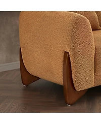 Morden Fort Cloud Couch Round Arm Plush Boucle Rectangle Sofa for Living Room Apartment Modern