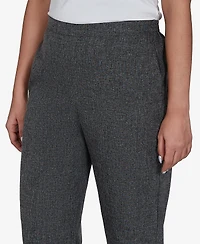 Alfred Dunner Petite Pull-On Straight Leg Mid-Rise Pants