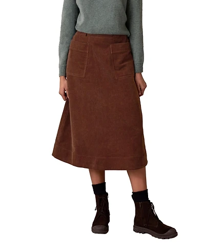 Celtic & Co. Women's Utility Cord Midi Skirt