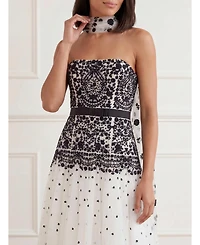 Needle & Thread Women's Romantic Lace Strapless Ball Gown